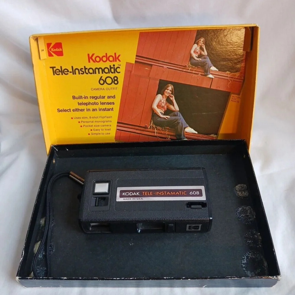 Kodak Tele Instamatic 608 Camera Vintage 1974